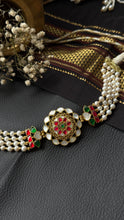 Load image into Gallery viewer, One of a kind silver kundan choker
