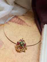 Load image into Gallery viewer, Gandaberunda statement pendant in silver 925 and gold polish

