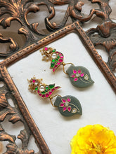 Load image into Gallery viewer, One of a kind inlay work earrings 5
