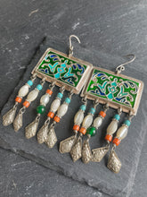 Load image into Gallery viewer, Vintage meenakari earrings
