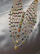 Load image into Gallery viewer, Statement Multilayer Navarathna  Necklace

