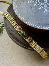Load image into Gallery viewer, One of a kind silver kundan pearl choker
