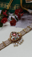 Load image into Gallery viewer, One of a kind silver pearl &amp; kundan choker
