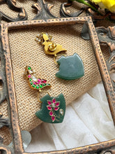 Load image into Gallery viewer, One of a kind inlay work earrings 1
