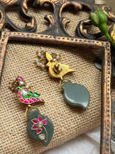Load image into Gallery viewer, One of a kind inlay work earrings 5
