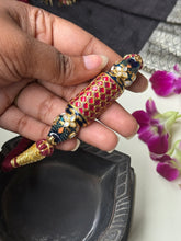 Load image into Gallery viewer, Meenakari Kundan choker with thread work
