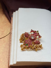 Load image into Gallery viewer, Gandaberunda statement pendant in silver 925 and gold polish
