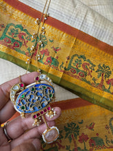 Load image into Gallery viewer, One of a kind lapis lazuli inlay work neckpiece (BG6)
