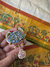 Load image into Gallery viewer, One of a kind lapis lazuli inlay work neckpiece (BG6)

