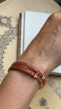 Load image into Gallery viewer, Red kundan openable kundan stone bangle
