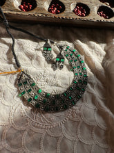 Load image into Gallery viewer, Emerald Green Choker set
