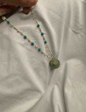 Load image into Gallery viewer, Dainty Inlay work neckpiece in natural aventurine and gemstones
