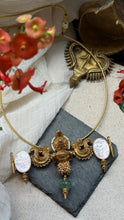 Load image into Gallery viewer, Statement vintage pendant hasli necklace
