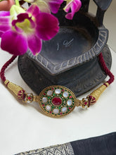 Load image into Gallery viewer, Meenakari Kundan choker with thread work

