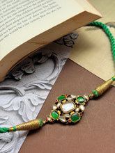 Load image into Gallery viewer, Kundan choker with adjustable thread work

