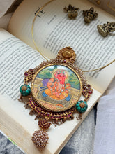 Load image into Gallery viewer, Statement handpainted Ganesha pendant
