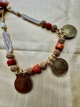 Load image into Gallery viewer, 92.5 gold polish coin necklace
