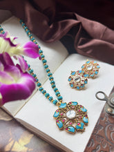 Load image into Gallery viewer, Statement Turquoise necklace set
