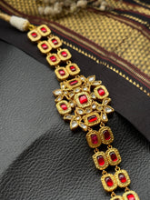 Load image into Gallery viewer, One of a kind statement silver kundan choker
