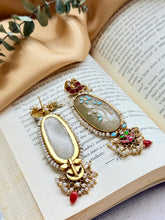 Load image into Gallery viewer, Statement Inlay work earrings 4
