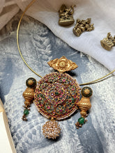 Load image into Gallery viewer, Rakodi statement pendant in silver 925 and gold polish
