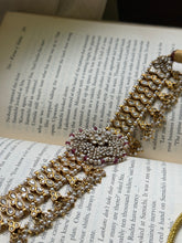 Load image into Gallery viewer, One of a kind kundan necklace in silver 925
