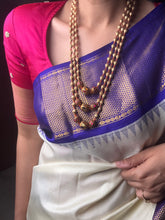 Load image into Gallery viewer, Statement multilayer coral dolki necklace
