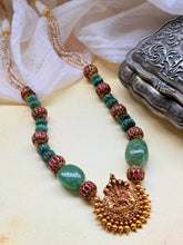 Load image into Gallery viewer, Statement vintage style nagru necklace
