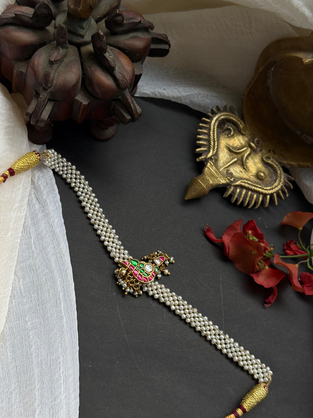 One of a kind pearl choker