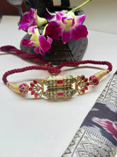 Load image into Gallery viewer, Meenakari Kundan choker with thread work

