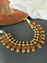 Load image into Gallery viewer, Statement vintage style necklace set in silver 925 &amp; gold polish
