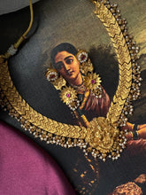 Load image into Gallery viewer, Statement vintage style goddess Laksmi necklace
