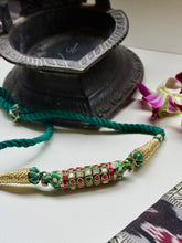 Load image into Gallery viewer, Meenakari Kundan choker with thread work
