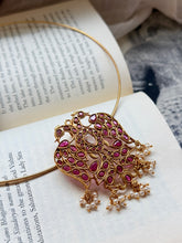 Load image into Gallery viewer, Gandaberunda statement pendant in silver 925 and gold polish
