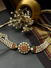 Load image into Gallery viewer, One of a kind silver kundan choker
