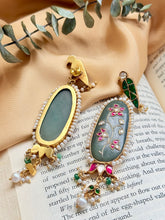 Load image into Gallery viewer, Statement Inlay work earrings 2
