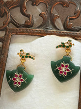 Load image into Gallery viewer, One of a kind inlay work earrings 12

