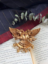 Load image into Gallery viewer, Statement vintage style 925gold polish gandaberunda brooch
