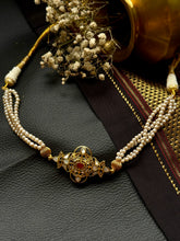 Load image into Gallery viewer, One of a kind silver kundan choker
