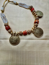 Load image into Gallery viewer, 92.5 gold polish coin necklace
