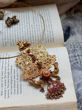 Load image into Gallery viewer, One of a kind Nandi &amp; peacock pendant
