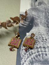 Load image into Gallery viewer, Gold polish kundan earrings in silver 925
