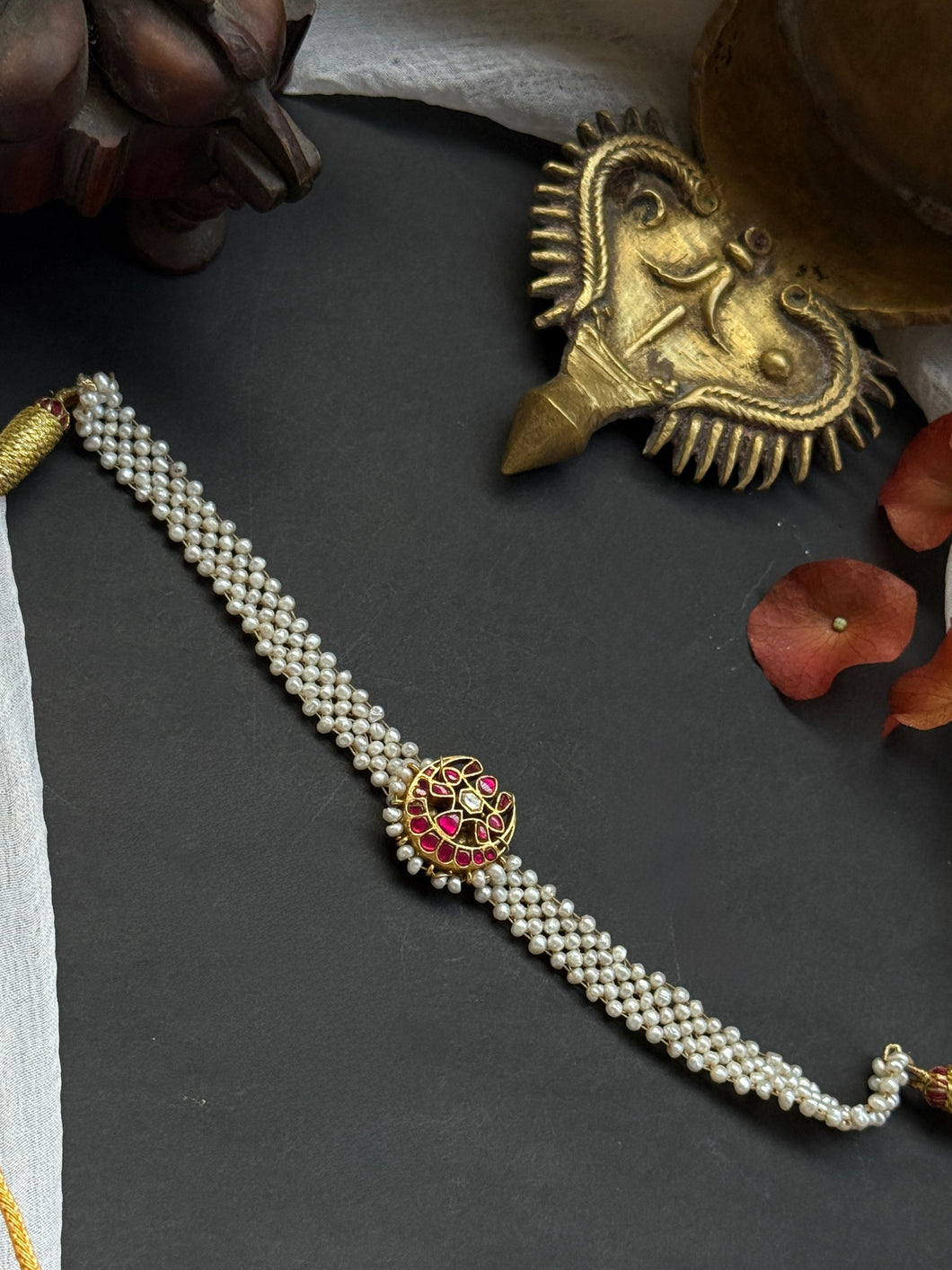 One of a kind pearl choker