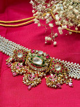 Load image into Gallery viewer, One of a kind statement pearl &amp; kundan necklace
