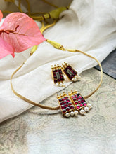 Load image into Gallery viewer, Classic vintage style silver 925 necklace set
