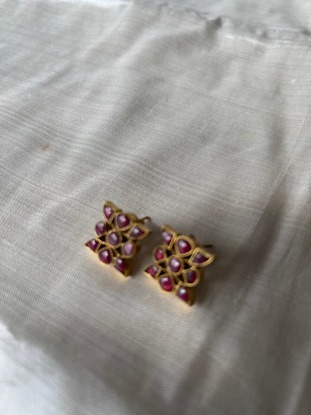 Ruby Earrings in silver 925