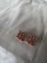 Load image into Gallery viewer, Ruby Earrings in silver 925
