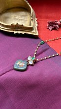 Load image into Gallery viewer, Statement inlay work aventurine pendant necklace
