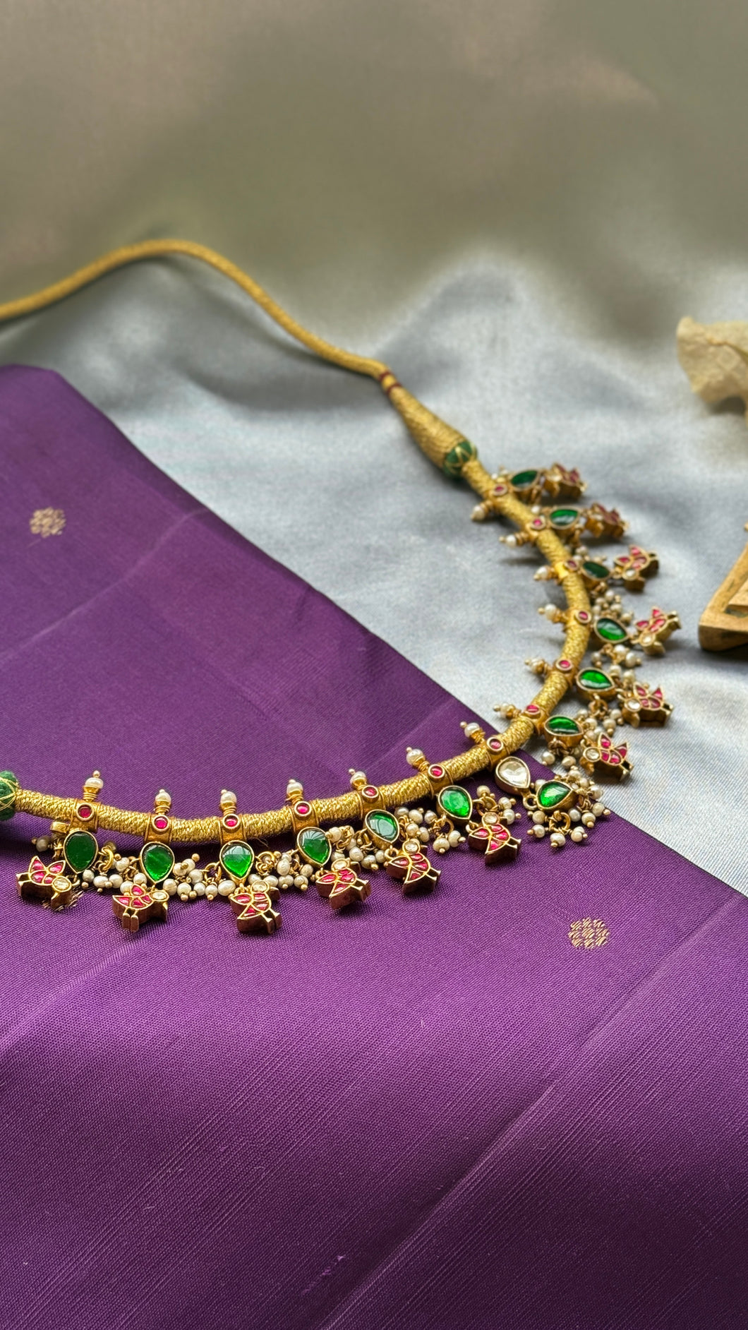 One of a kind parrot dangler choker