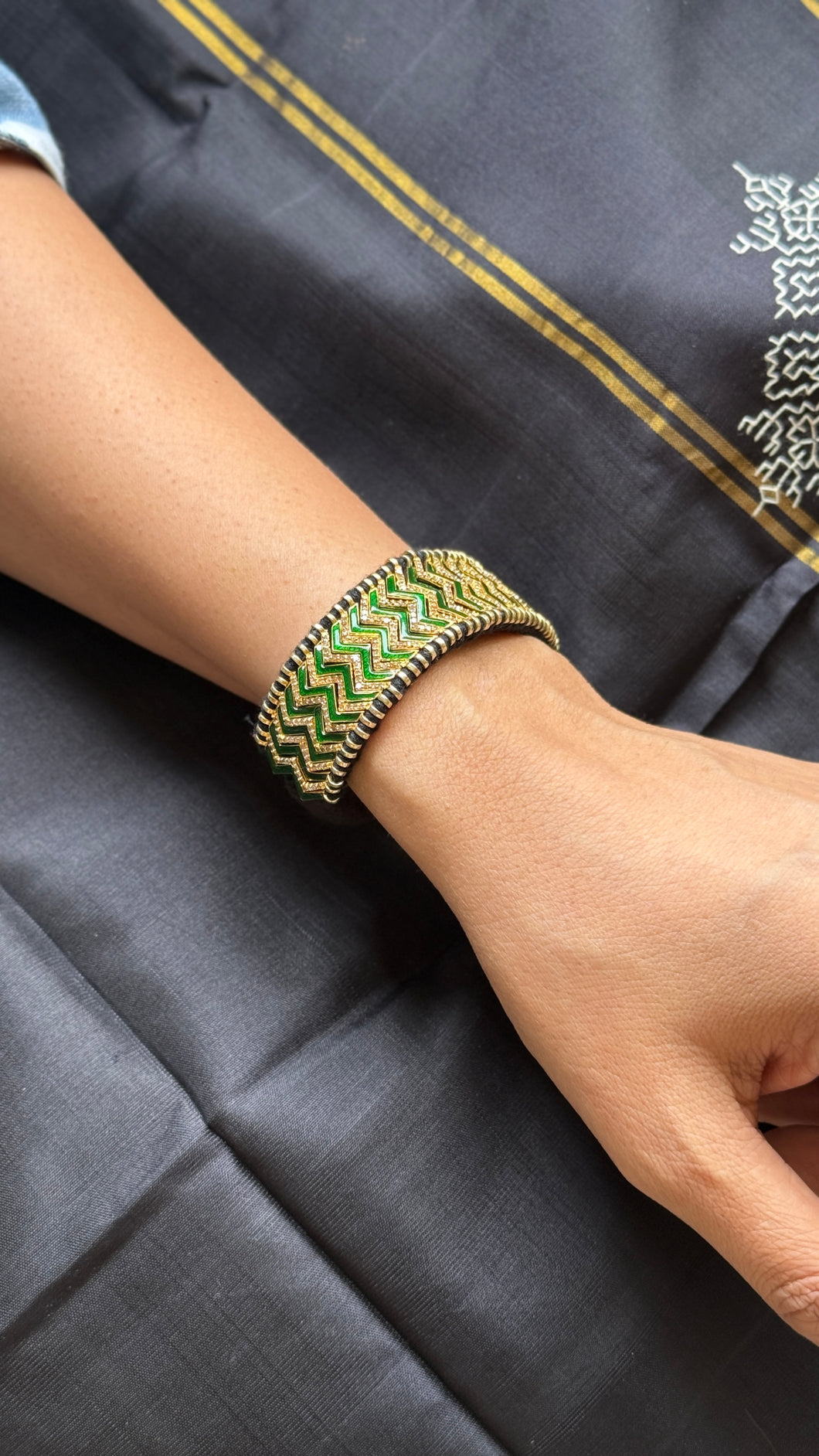 Victorian style single cut diamond bracelet